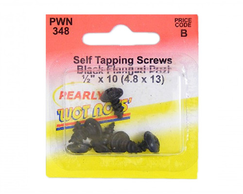 Pack of 5 Self Tapping Screws, Large Head Pozi Drive - 4.8 x 19 mm