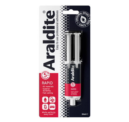 Araldite Rapid Syringe Epoxy Adhesive - 24 ml
