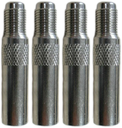 40 mm Long Metal Tyre Valve Extenders Schrader - Pack of 4