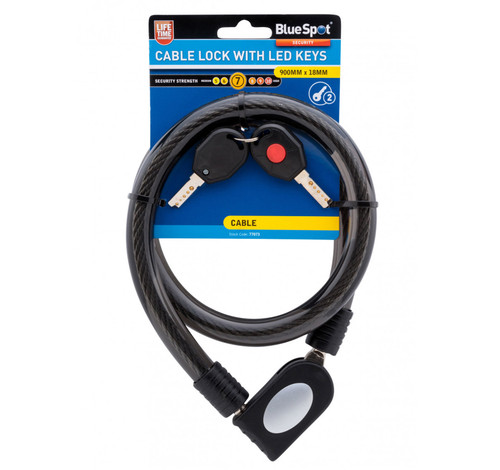 18 mm X 90 cm Cable Bicycle Lock - Level 7 Security