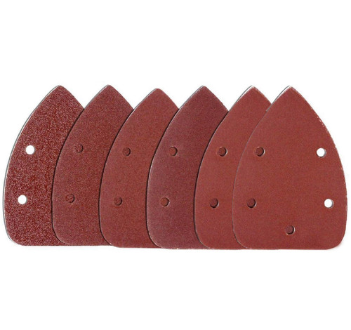 Detail Sander Pad Sheets Mixed Grade - 2 x 60, 2 x 80, 2 x 120 Grit