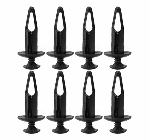 Ford / Chrysler Black Trim Clips - 8 in Pack