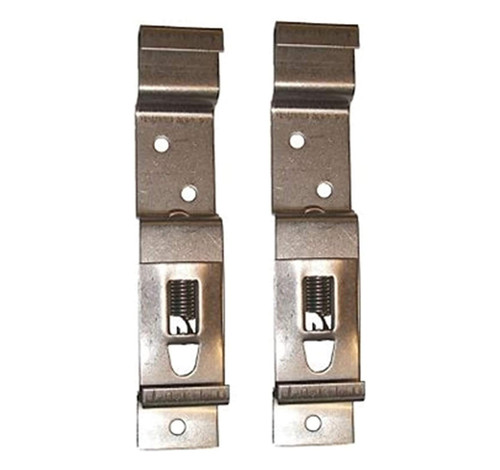 Stainless Steel Number Plate Mounting Clamps - Pair
