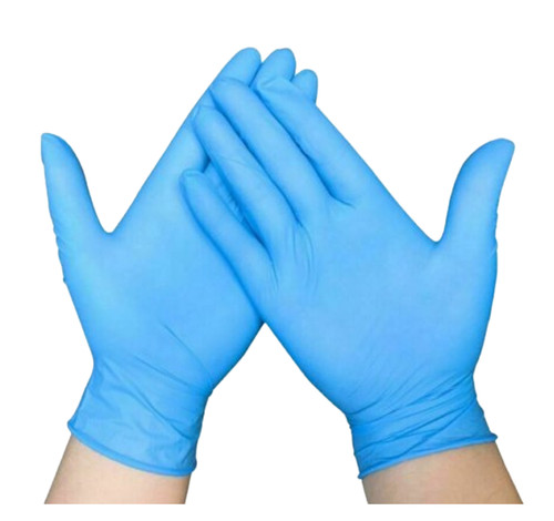 A Pack of 100 Nitrile Powder Free Gloves - Large