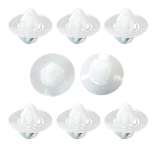 Renault Interior Panel Trim Clips White  - 8 in Pack