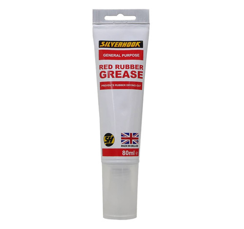 Red Rubber Grease Tube - 80g