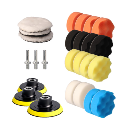 Compound Polishing & Waxing Applicator Pad set - Pack of 25