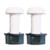 A Pair of Number Plate Fixing Bolts - White