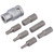 1/2" Square Drive Metric Hexagon Bit Set - 7 Piece
