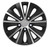 Rapide Black & Silver Car Wheel Trims - 4 x 14 Inches