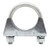 Steel Twin Bolt 'U' Exhaust Clamp - 38 mm (1½") 