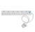 6 Way Surge Protected Extension Lead - 75cm Lead