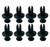 GM / Honda / Mazda Pannel Trim Clips Black - 8 in Pack