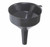 Black Plastic Funnel - 15 cm (6")