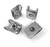 Fiat 'U' Type Metal Trim Clips - 4 in Pack