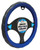 Steering Wheel Cover For Cars - 37 cm Blue / Black