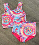 RTS Tie Dye Swim Tank and Reversible Bottoms