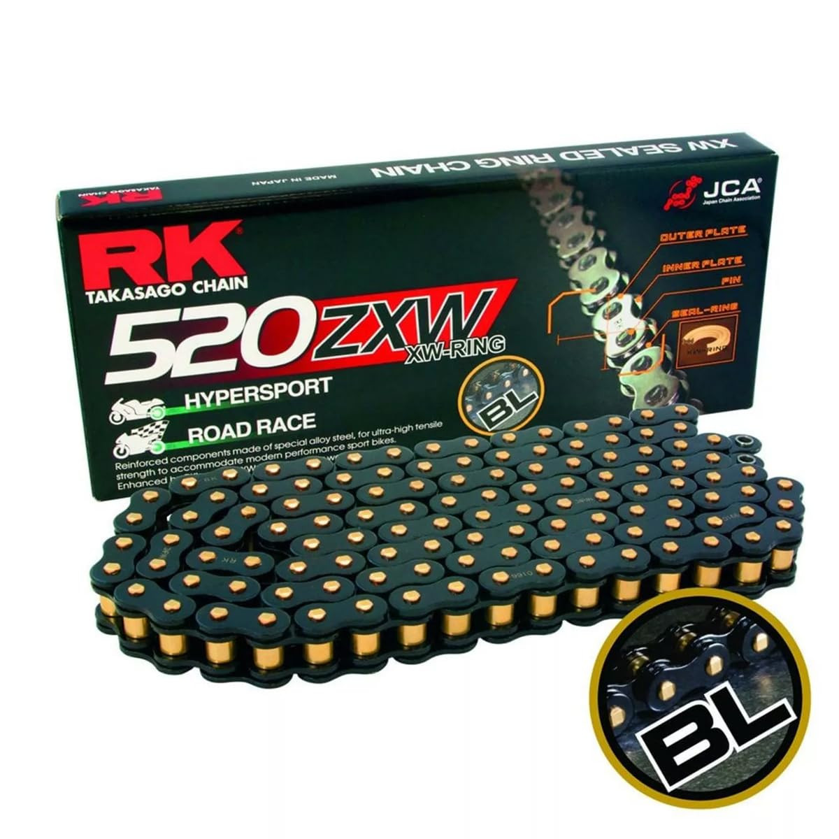 RK Racing Chain BL520ZXW-150