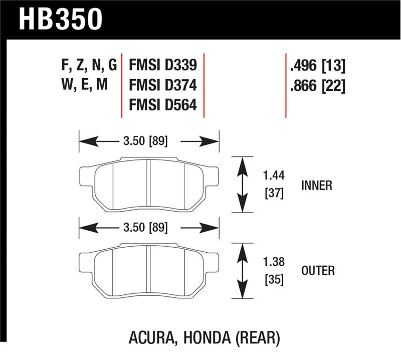 Hawk HB350N.496