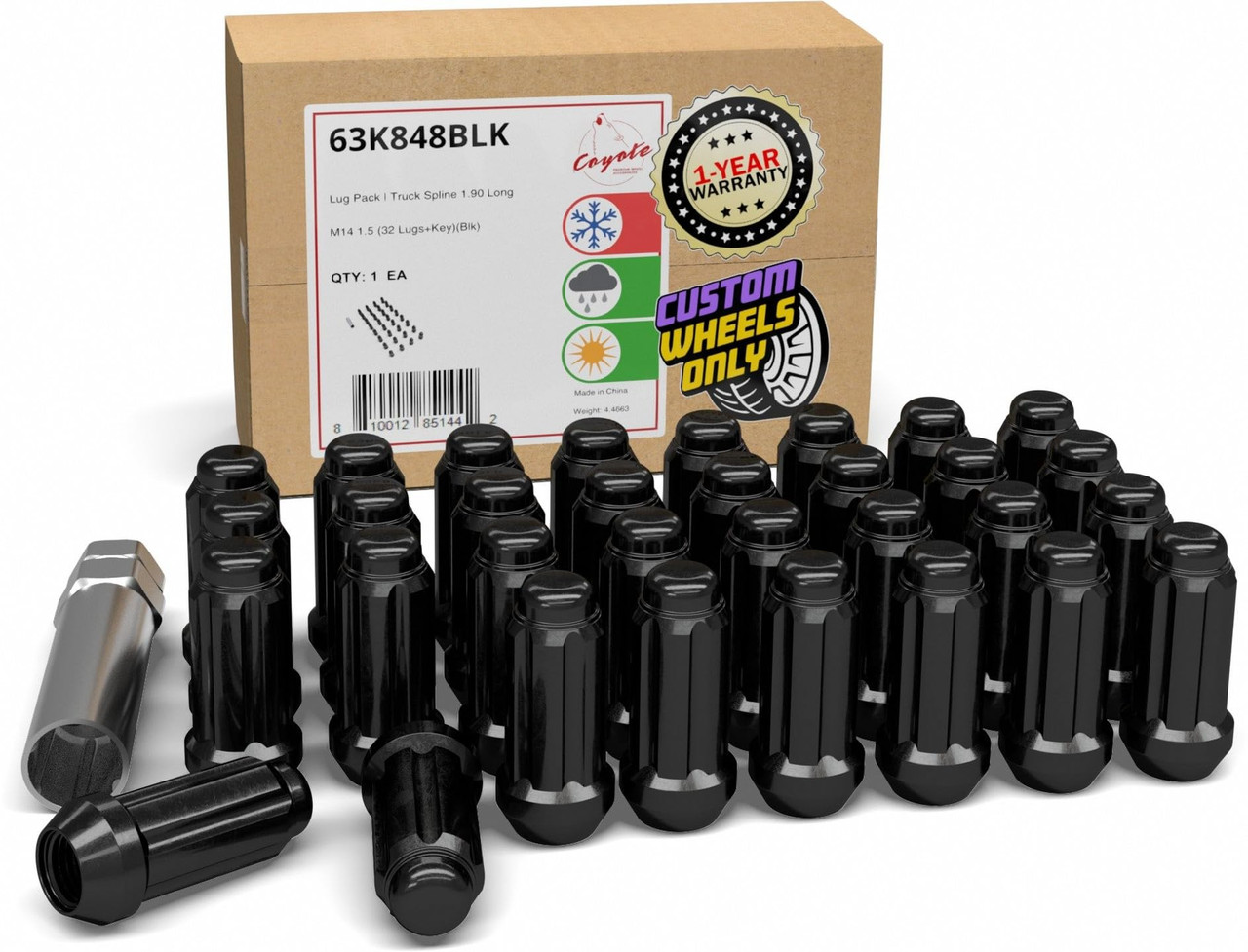 Coyote Wheel Accessories 63K848BLK