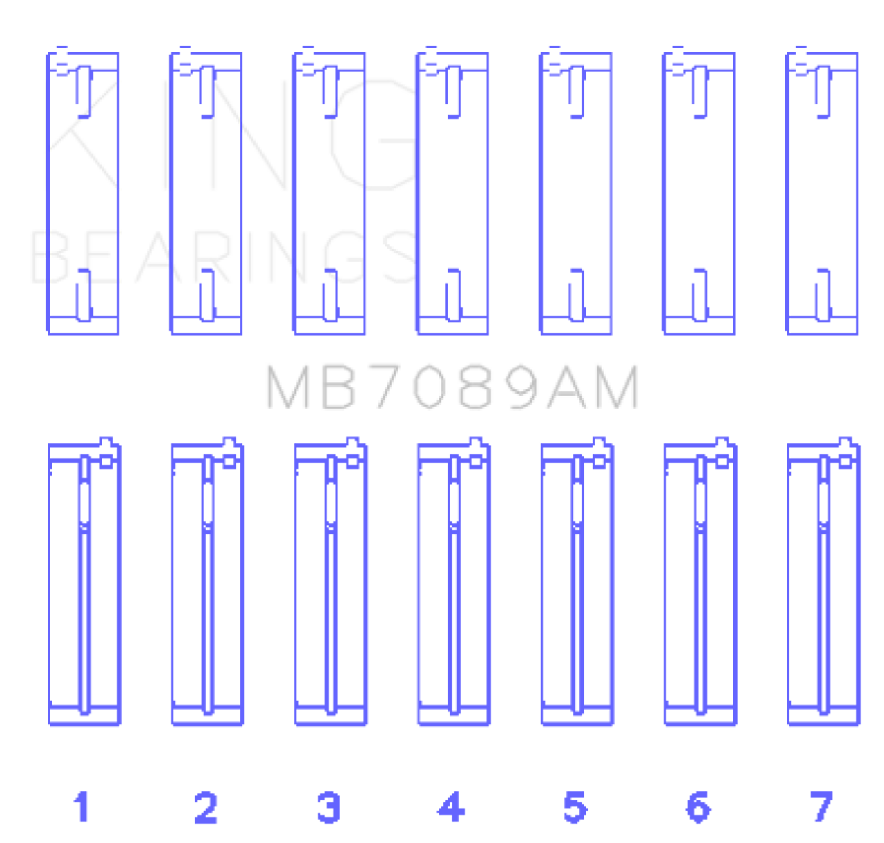 King Engine Bearings MB7089AM