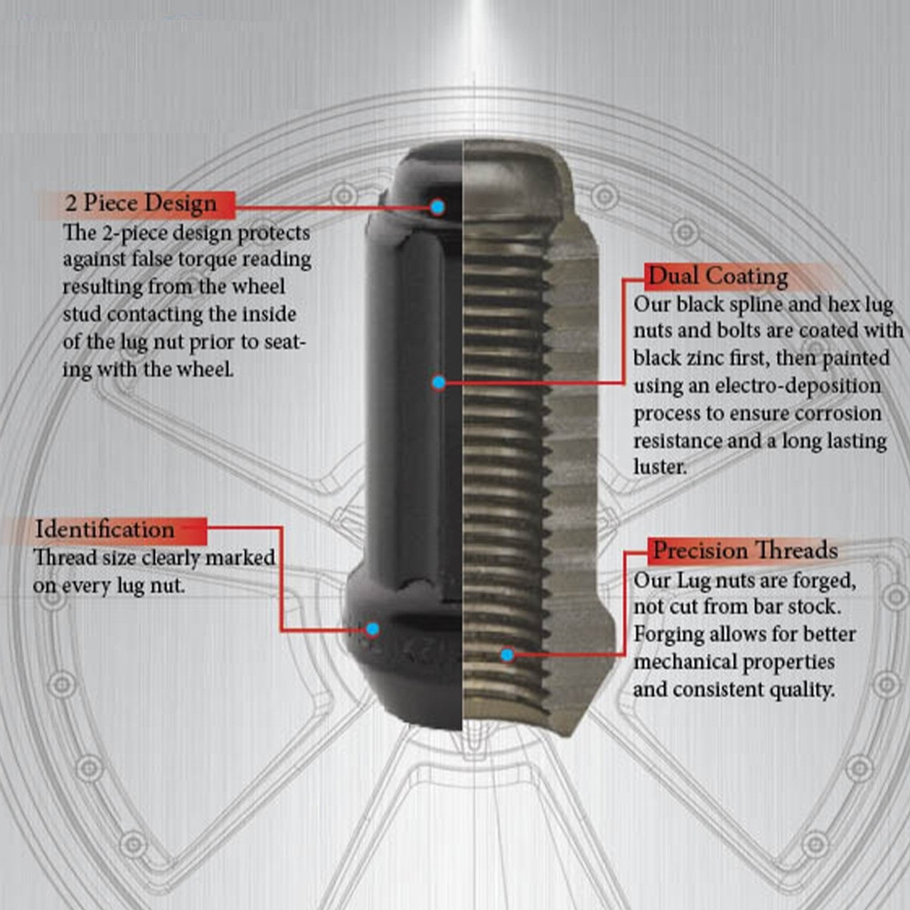 Coyote Wheel Accessories 63K548BLK