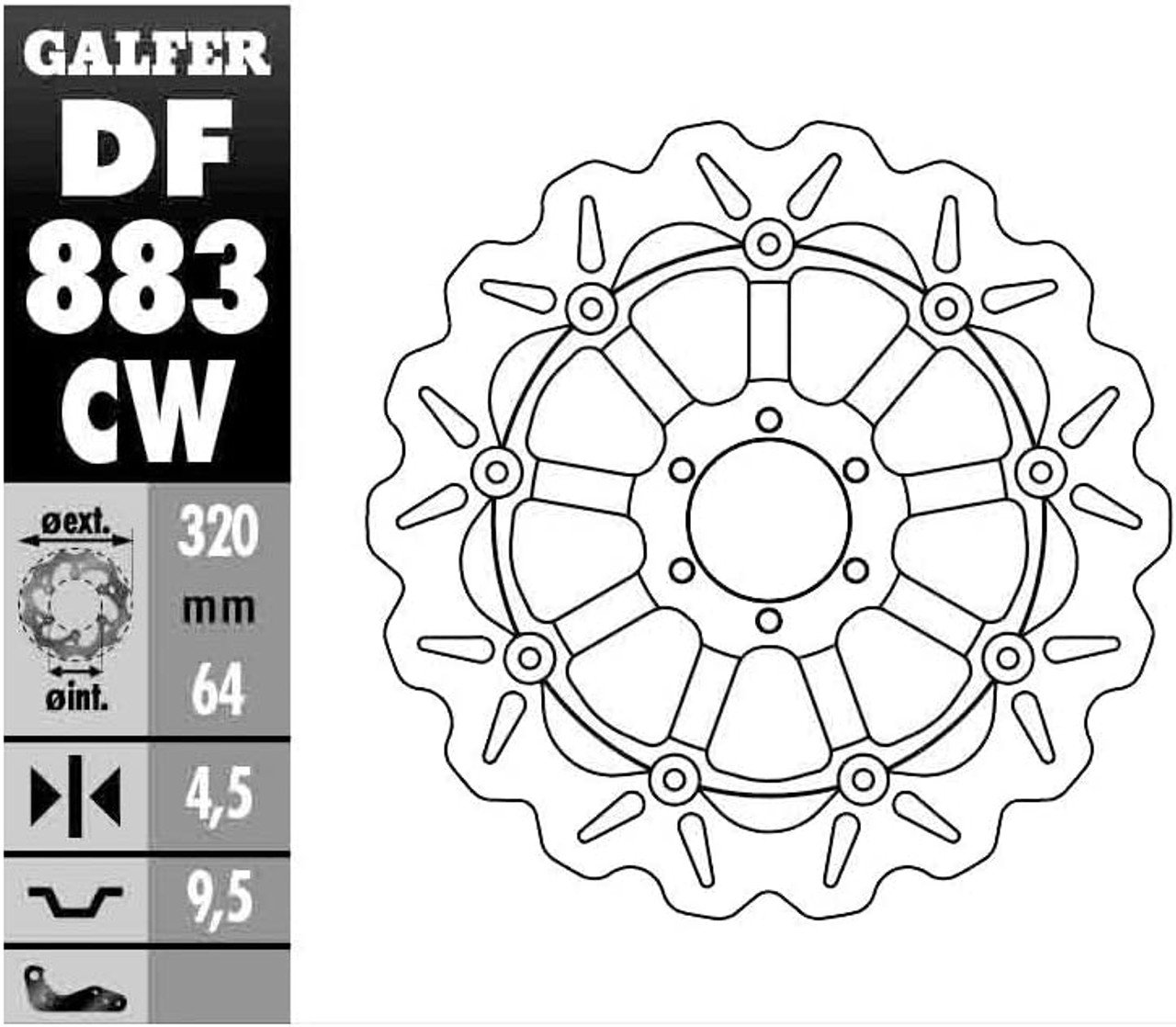 Galfer DF883CW