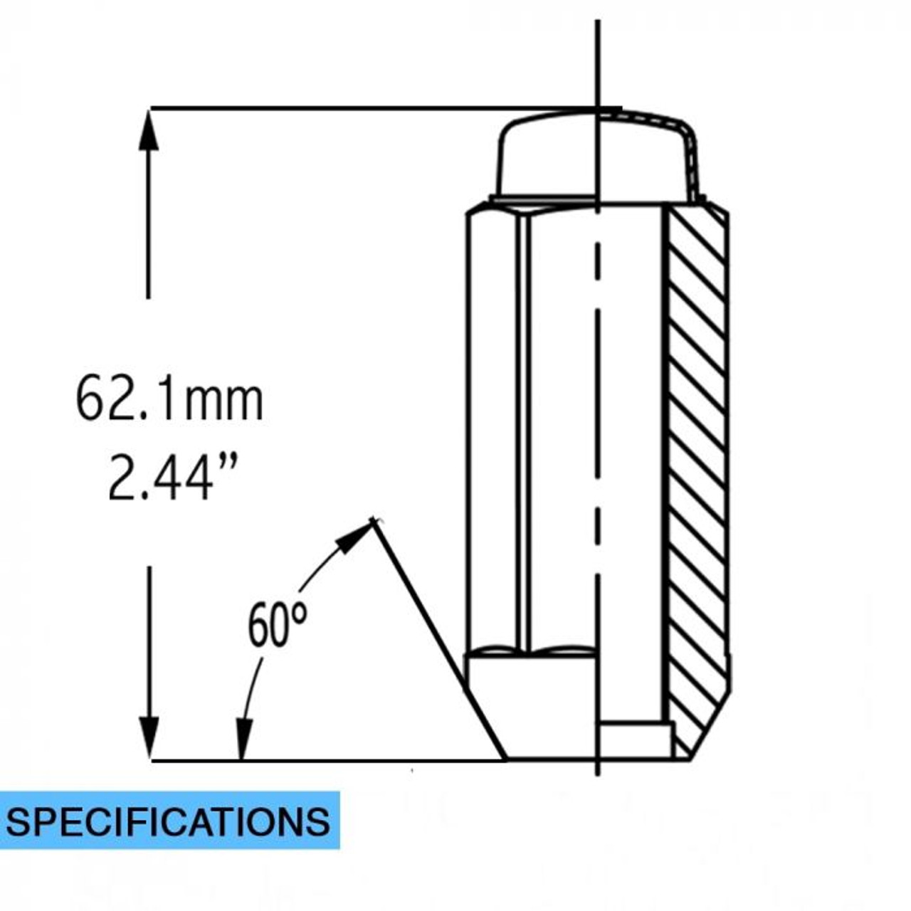 Coyote Wheel Accessories 131173XLBLK