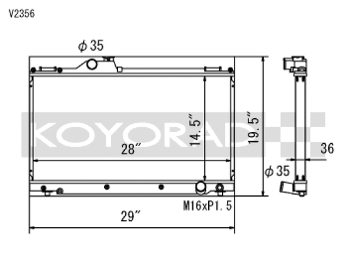 Koyo Radiators V2356