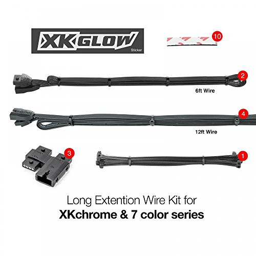 XKGLOW XK-4P-WIRE-KIT-CAR