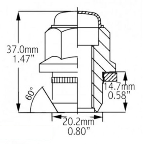 Coyote Wheel Accessories 581144BLK