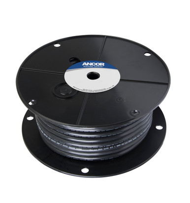 Ancor 113010 Marine Grade Tinned Copper Battery Cable 4 AWG Black 100ft ...