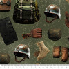Freedom Forces Military Memorabilia 4064G Cotton Quilting Fabric