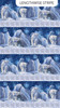 Polar Frost Polar Bear Border Stripe Dark Blue 24838-46 Cotton Quilting Fabric