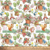 World of Peter Rabbit Peter Flopsy and Benjamin 2034-4C Cotton Quilting Fabric