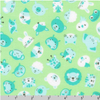 Cozy Cotton Fresh Dew Animal Heads SRKF-22728-308 FLANNEL Fabric