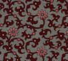 Summit Scroll Red Cotton Quilting Fabric 1/2YARD