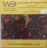 Australian Aboriginal Art Warrina Designs 10 Inch Squares 40 Pieces Red Cotton Quilting Fabric