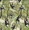 African Safari Chimpanzee Jungle 0223O Cotton Quilting Fabric