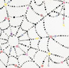 Sparkly Spider Web Alexander Henry Cotton Quilting Fabric 70cms