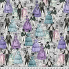 Last Dance Victorian Skeletons Dancing Cotton Quilting Fabric