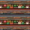 Trucks Road Trains Stripe 1006G Cotton Quilting Fabric