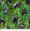 African Safari Gorilla Jungle 0223P Cotton Quilting Fabric