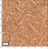 Big Sky Country Tooled Leather Caramel CX11306-CARA Cotton Quilting Fabric