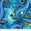 Aboriginal Art Spirit of the Bush 2 Big Fin Whale-Yuan Thirrin 108 inch Backing Fabric Cotton Quilting Fabric