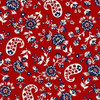 Happy Trails Paisley  Red CX11510-REDX Cotton Quilting Fabric