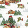 Christmas Dogs 77735G550715 Cotton Quilting Fabric