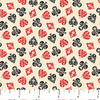 The Cave Card Suits Mini Multi Cream 25003-12 Cotton Quilting Fabric