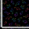 Wildcat Cats Silhouette Rainbow CAT-CD3034 Cotton Quilting Fabric