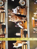 Cats Kittens and Library Books Stripe 106A Cotton Quilting Fabric
